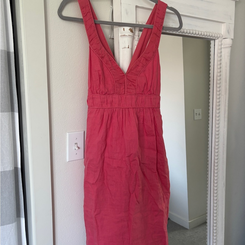 Banana Republic Vibrant Pink Midi Dress